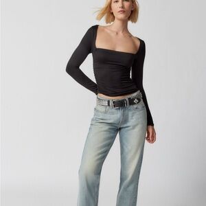 Silence and noise victoria long sleeve top